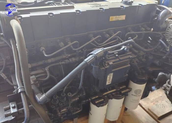 340HP 6 ซิลินเดอร์ เครื่องจักรกลก่อสร้าง เครื่องยนต์ดีเซล Assy WP7.340E53 สําหรับรถบรรทุกหนัก เครื่องผสมซีเมนต์ เครื่องบรรทุกล้อ