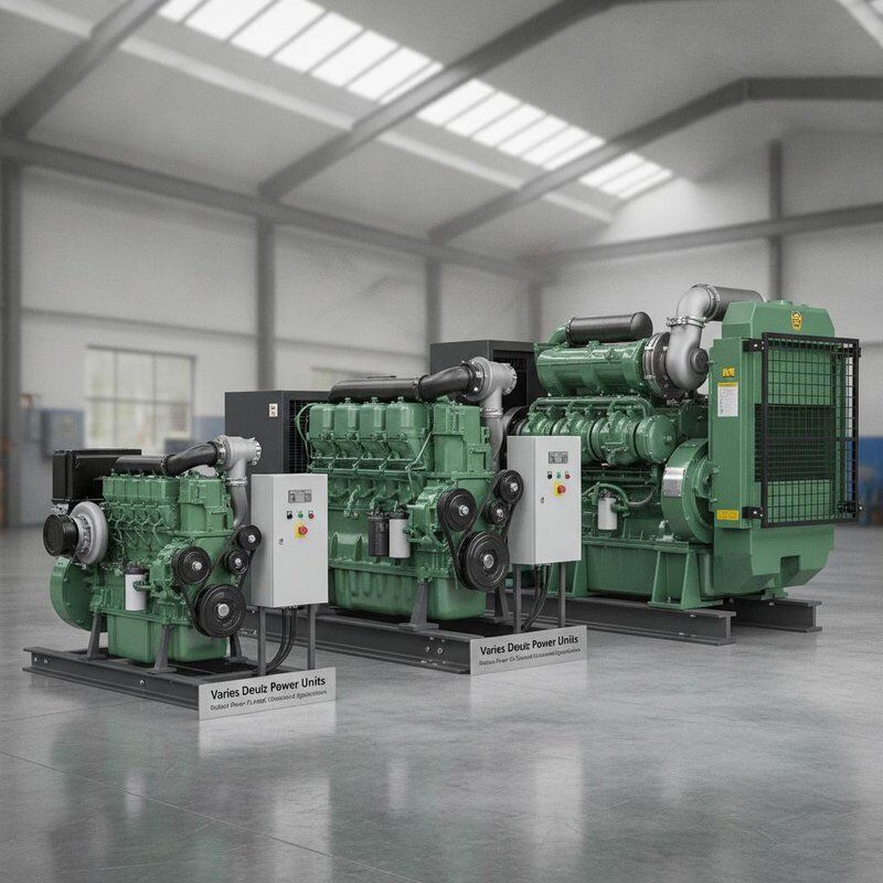 หลากหลาย เครื่องยนต์ Deutz 70 ถึง 400 KW หน่วยพลังงานที่แข็งแกร่งที่ออกแบบสําหรับอุปกรณ์ก่อสร้างและการใช้งานในอุตสาหกรรม