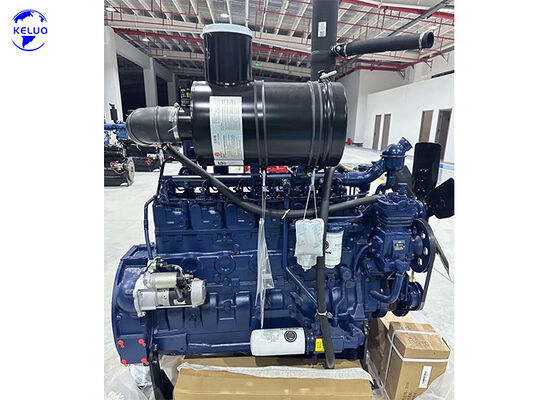 WP6G125E22 เครื่องยนต์ดีเซล Weichai ใหม่ 92kw 2200rpm ชิ้นส่วนรถตัก